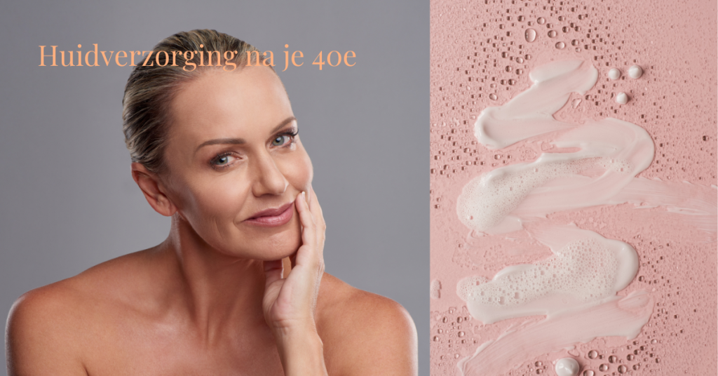 Een uitgelichte afbeelding voor een blog over huidverzorging, met een serene spa-setting en huidverzorgingsproducten die symbool staan voor gezonde huidroutines.